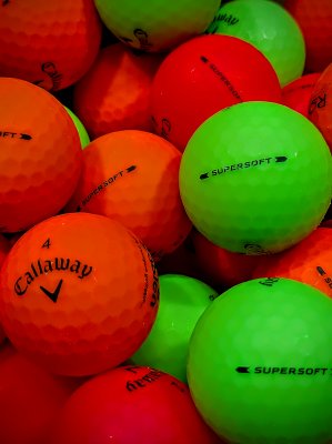 Callaway supersoft Matt färgade golfbollar